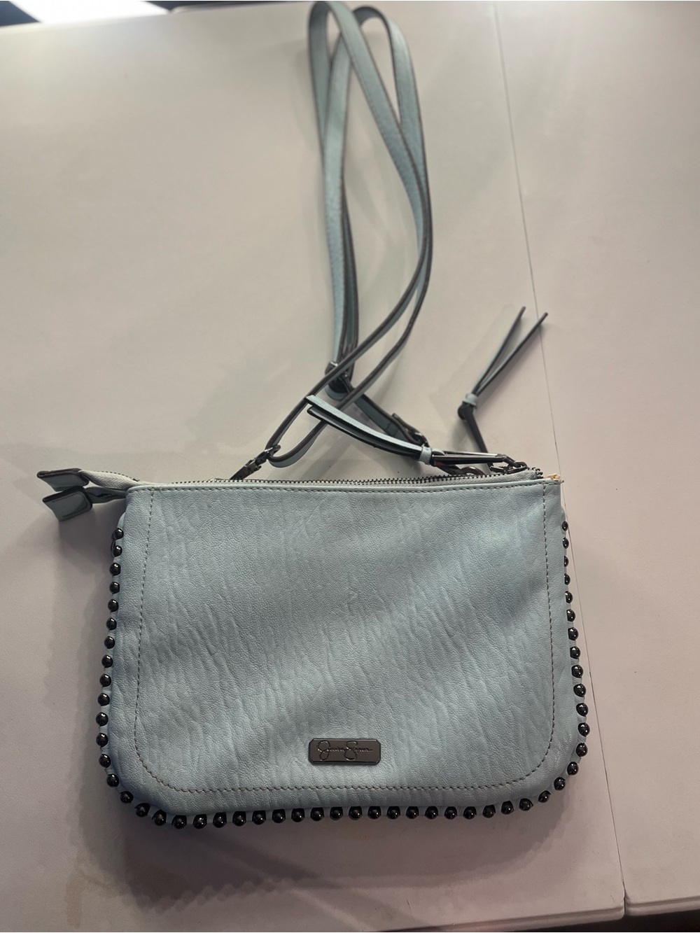 JESSICA  SIMPSON  teal  color  shoulder Crossbody Bag adjustable srap